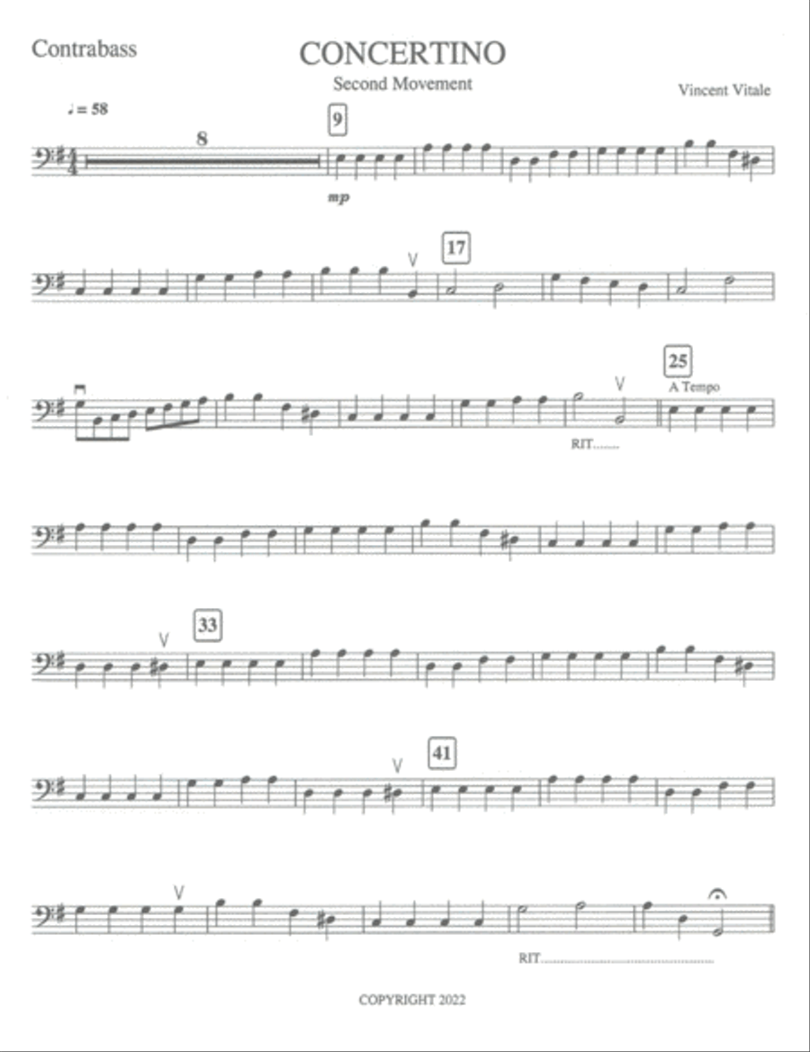 CONCERTINO (2nd Movement) Chamber Music scores gallery preview page 5