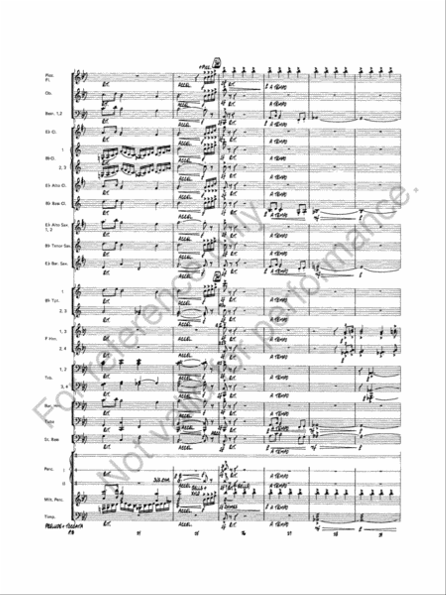 Prelude And Toccata Concert Band scores gallery preview page 9