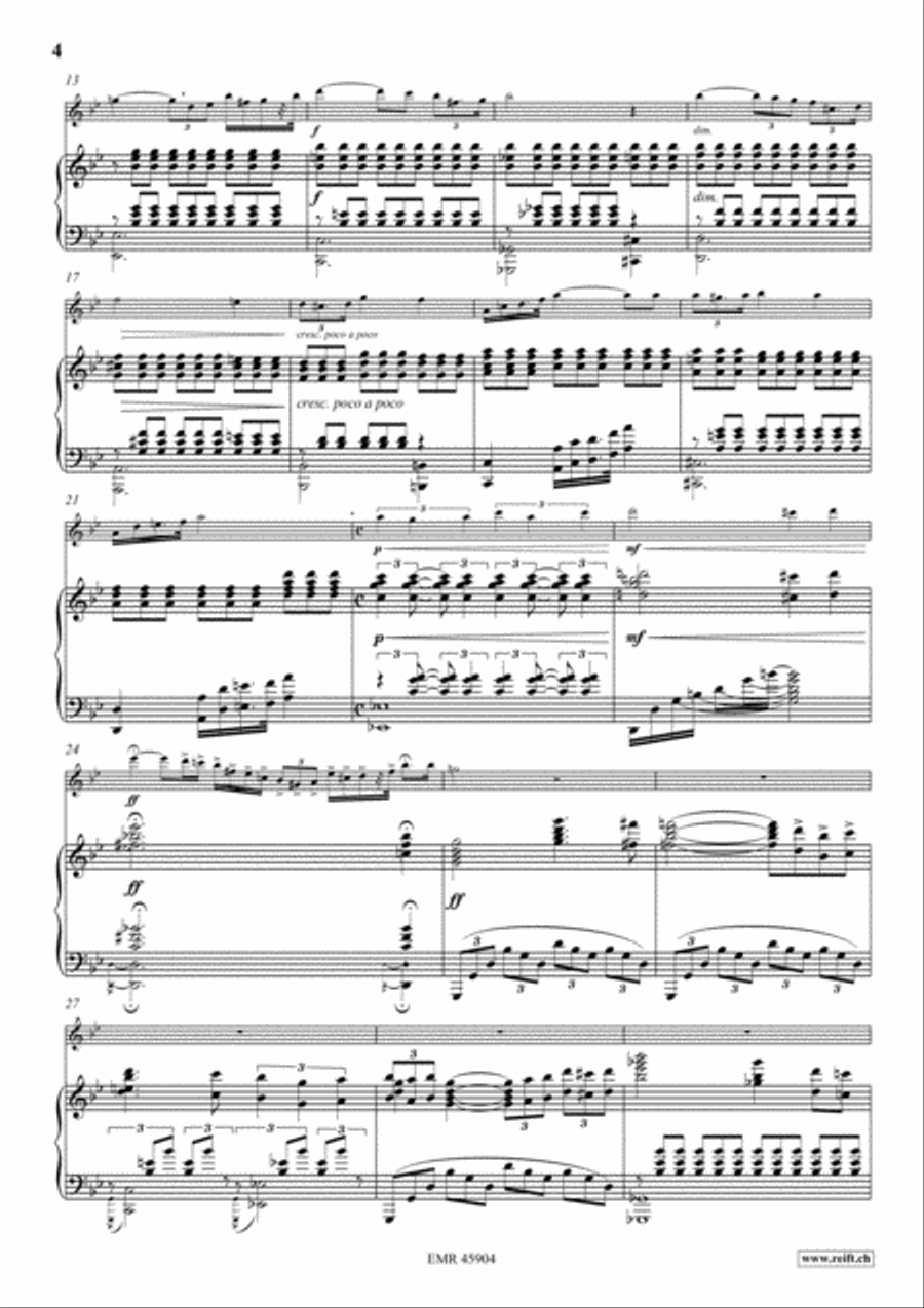 Poeme Flute Solo scores gallery preview page 5