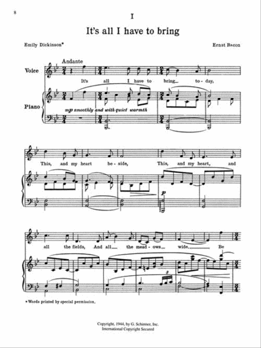 Romantic American Art Songs - High Voice