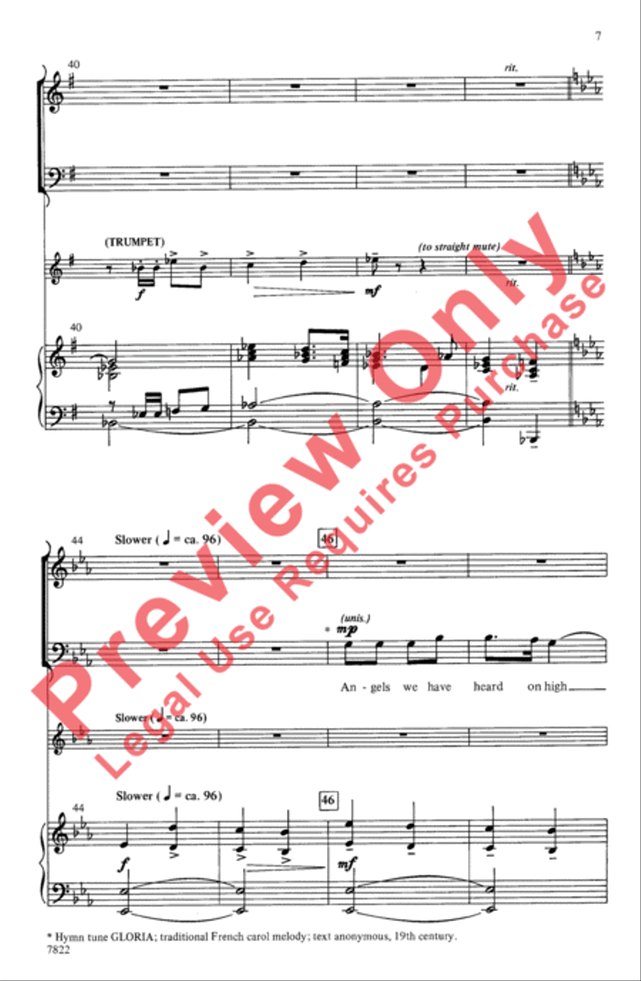 Joy: A Carol Cantata for Christmas 4-Part scores gallery preview page 7