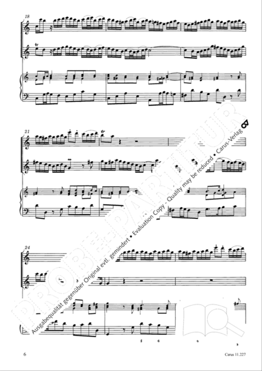 Concerto a tre in C Concerto a tre in C Recorder scores gallery preview page 7