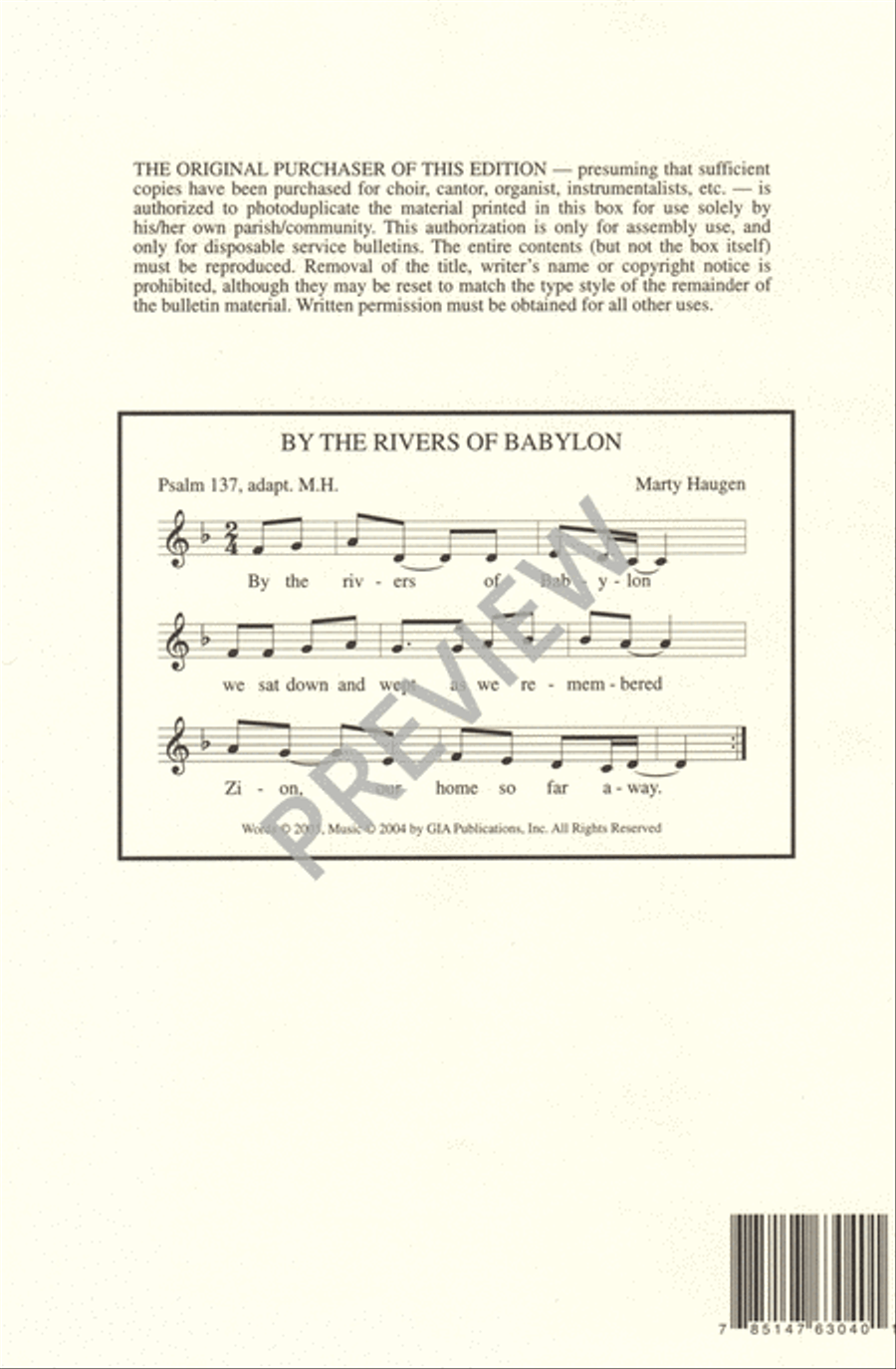 By the Rivers of Babylon 3-Part scores gallery preview page 8