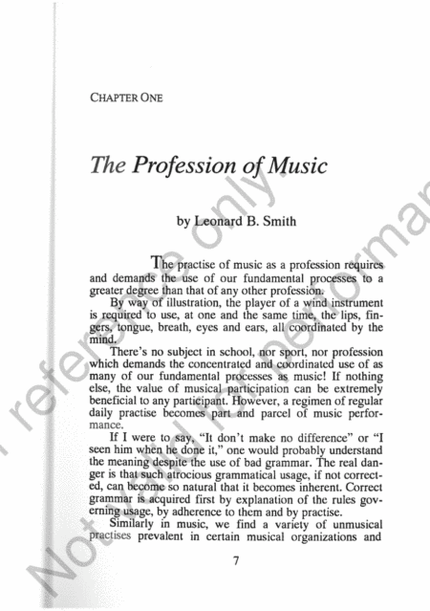 On Conducting The Professional Concert Band
