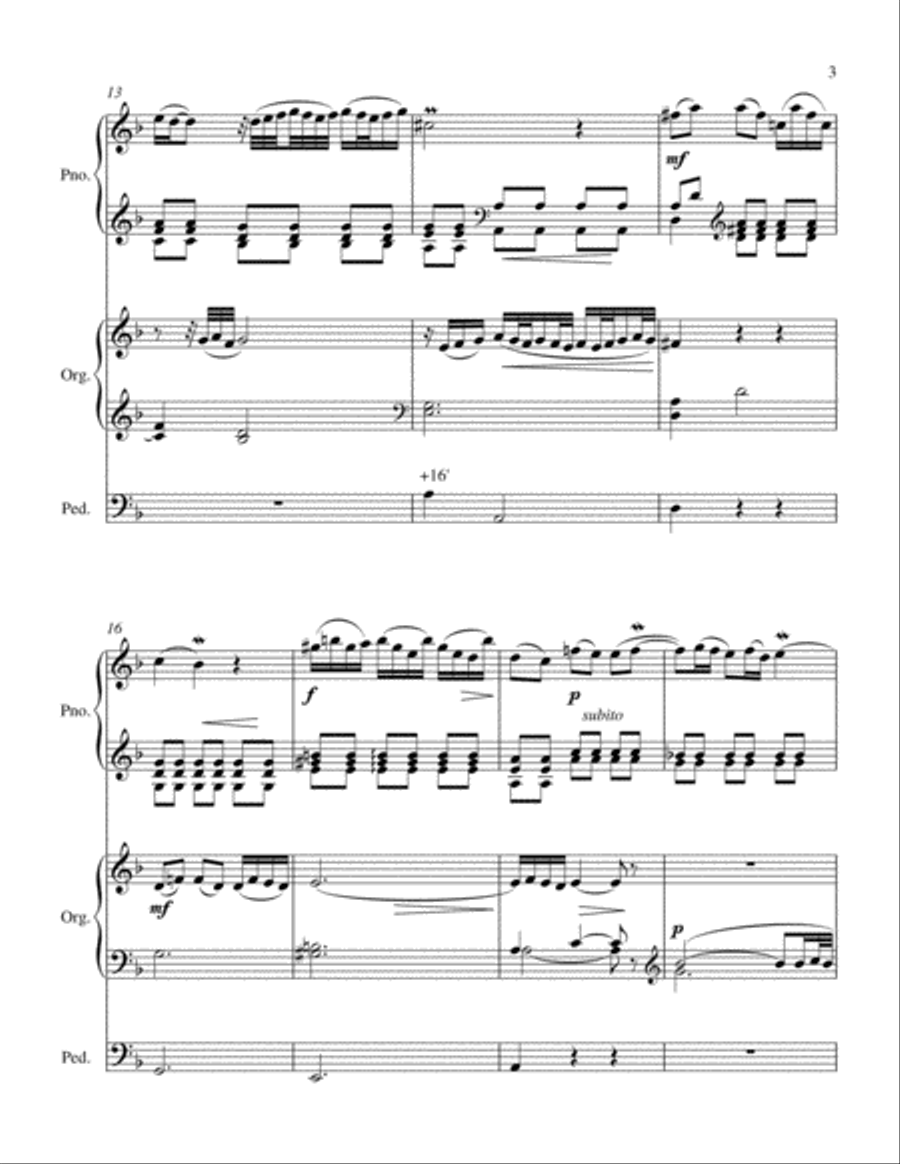 Adagio, BWV 974 (J. S. Bach) PIANO & ORGAN DUET Piano scores gallery preview page 4