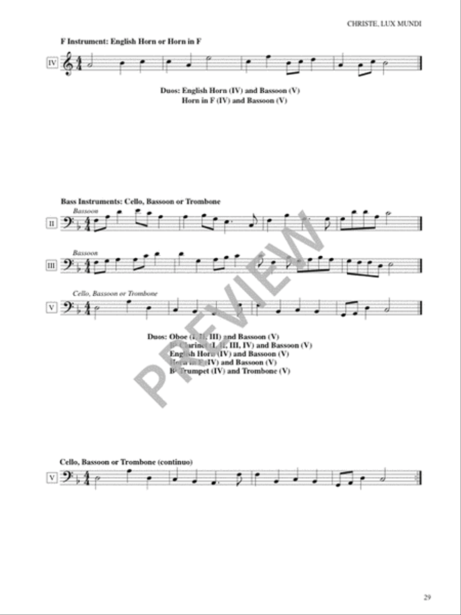 Christe Lux mundi - Instrument edition Guitar scores gallery preview page 31
