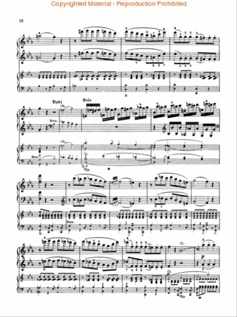 Concerto No. 3 in C Minor, Op. 37 (2-piano score) Piano scores gallery preview page 3
