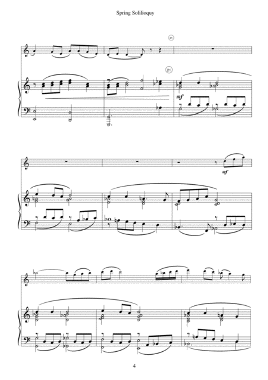 Spring Soliloquy - Oboe Piano scores gallery preview page 4