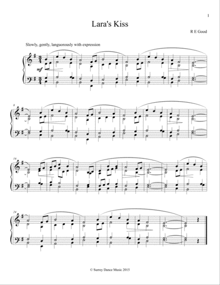 4 Piano Pieces for Valentine's Day Piano Solo scores gallery preview page 3