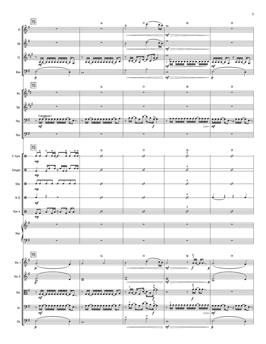Baba Yetu Full Orchestra scores gallery preview page 6