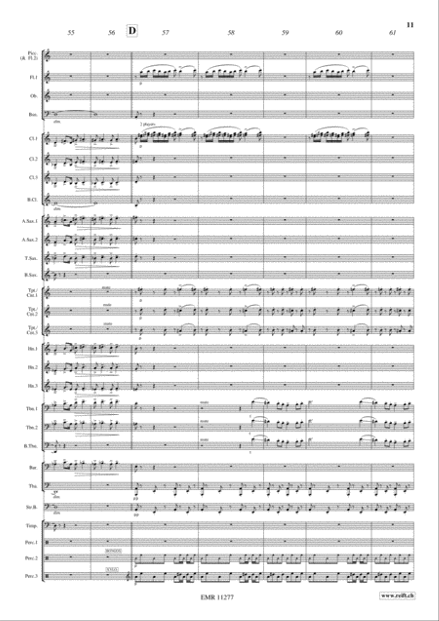 Genghis Khan Genghis Khan Concert Band scores gallery preview page 12