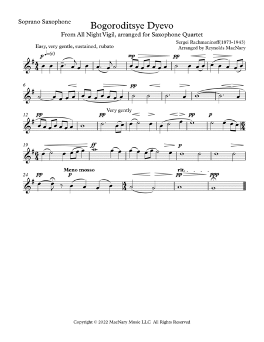 Bogoroditsye Dyevo Woodwind Ensemble scores gallery preview page 4