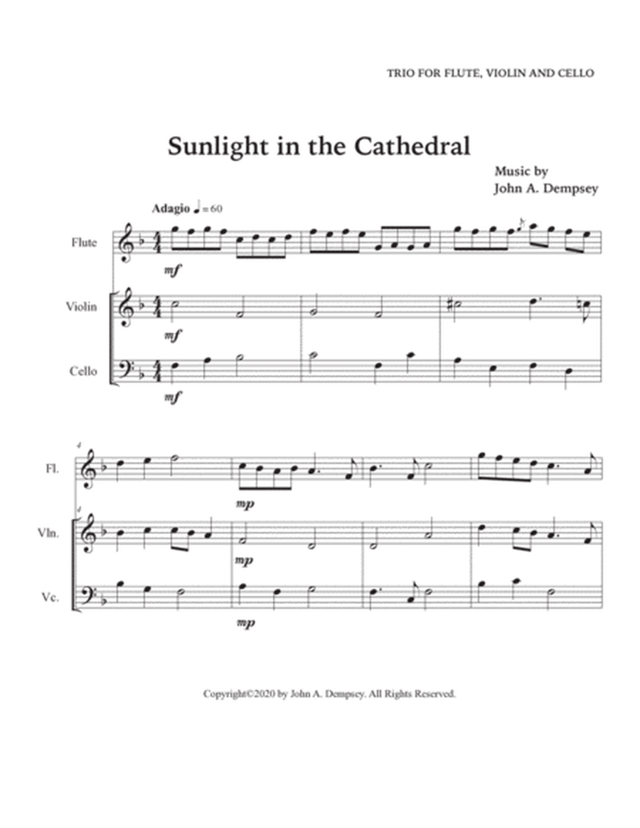 Sunlight in the Cathedral (Trio for Flute, Violin and Cello) image number null