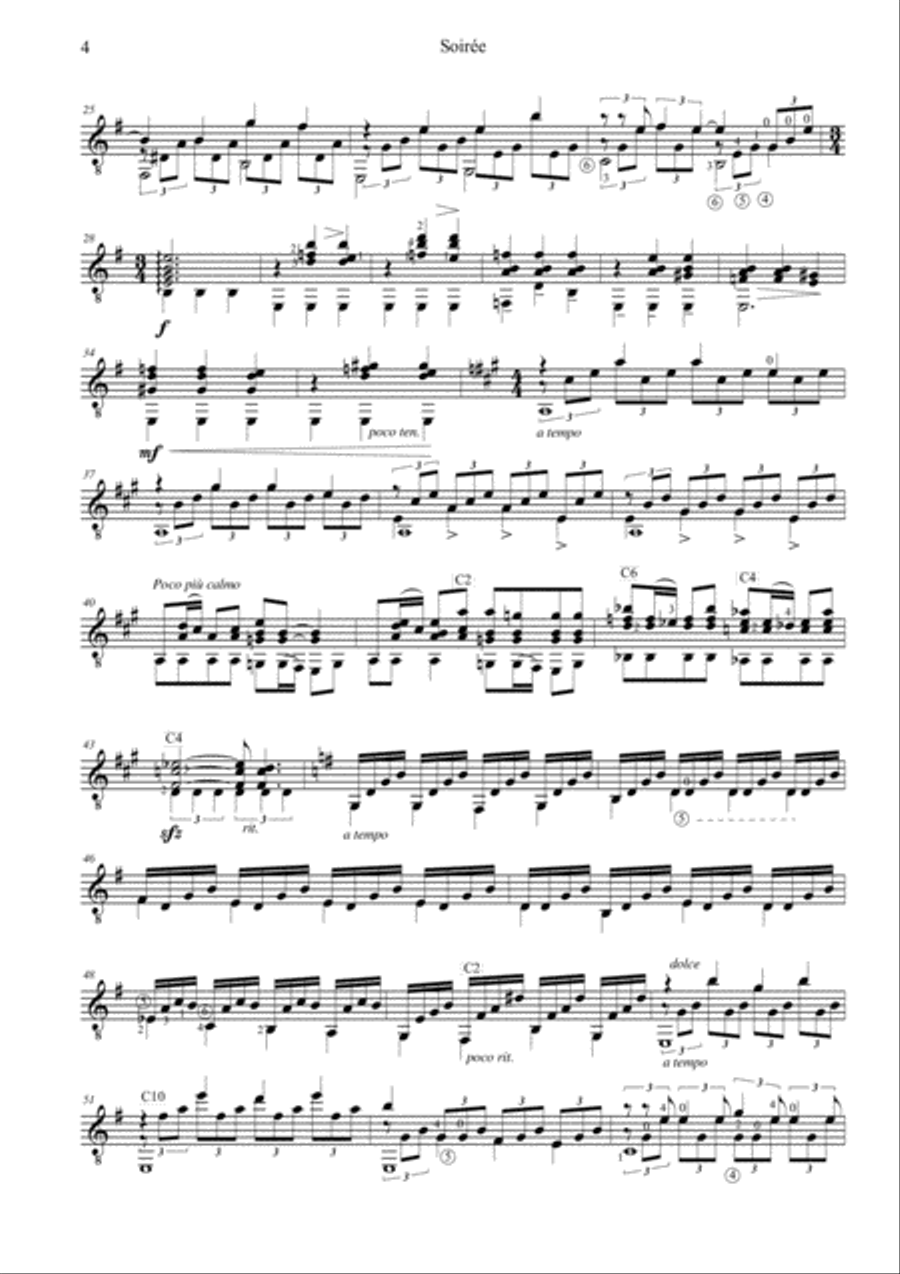 Soirée Classical Guitar scores gallery preview page 6