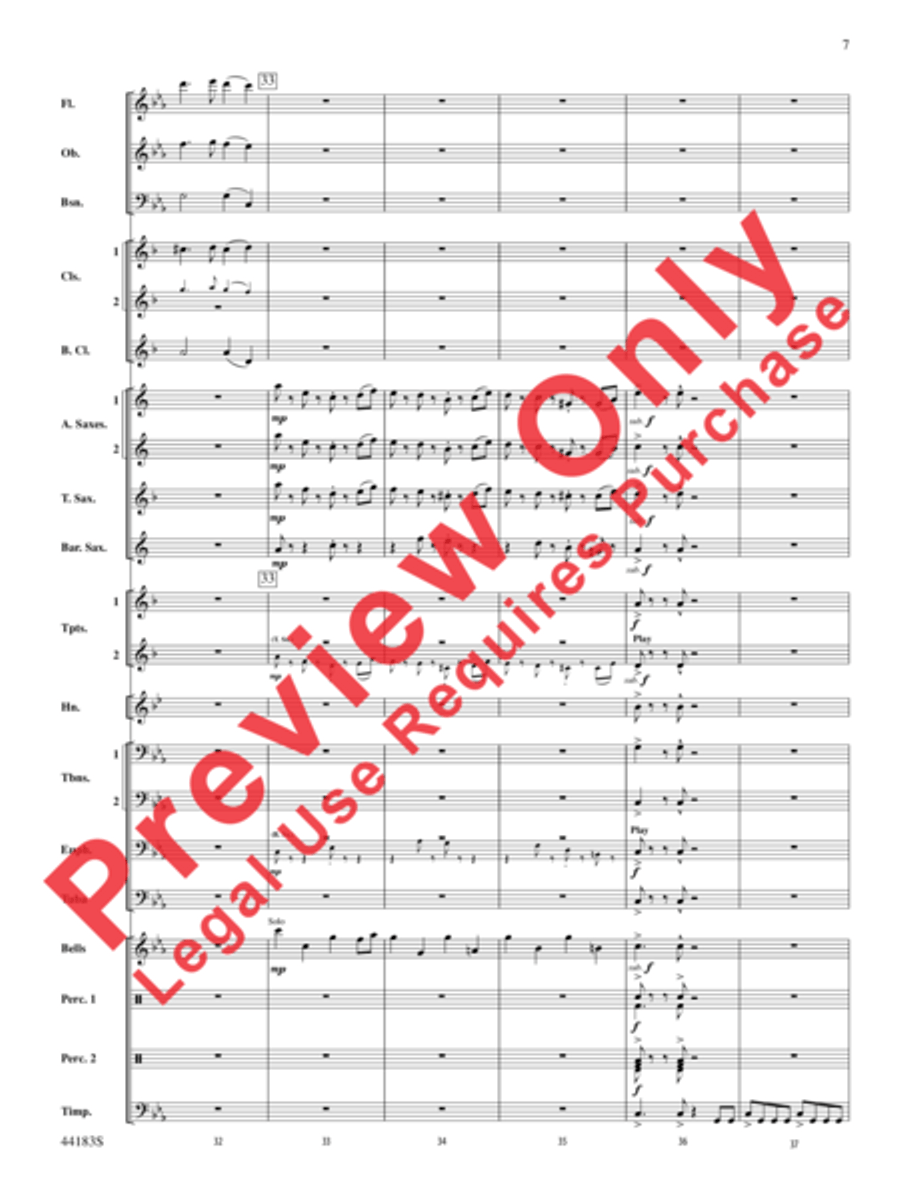 Cobra Dance Cobra Dance Concert Band scores gallery preview page 8