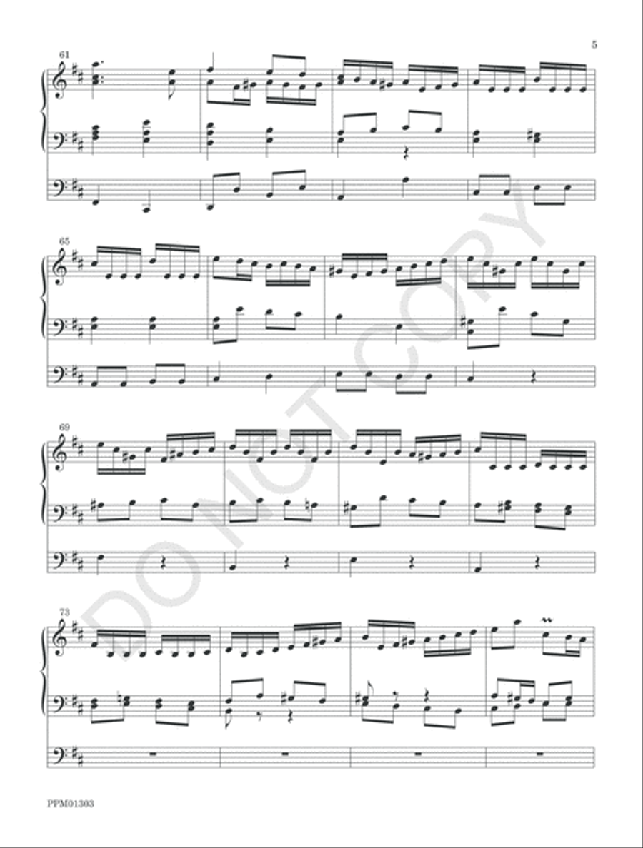 Concerto in D Organ Solo scores gallery preview page 8