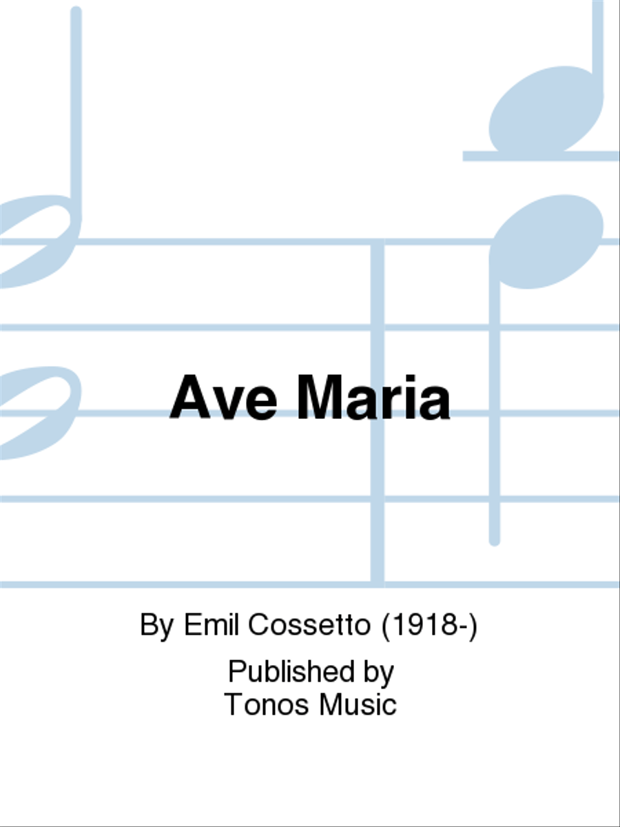 Ave Maria Mixed Choir scores gallery preview page 1