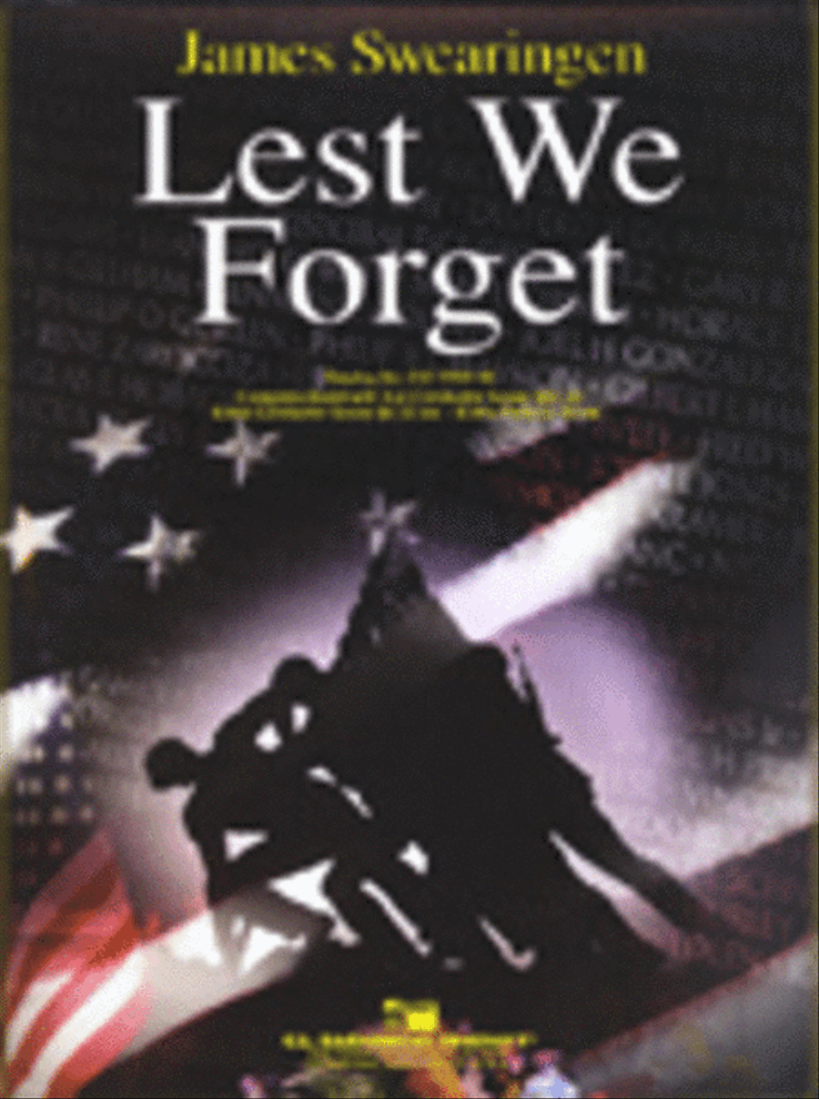Lest We Forget Concert Band scores gallery preview page 1