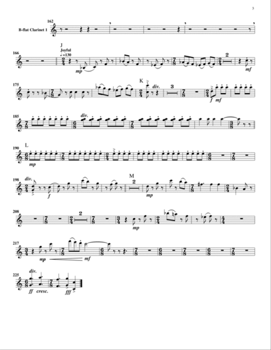 Little Concerto for Alto Clarinet and Clarinet Choir (Set of Parts) Clarinet Choir scores gallery preview page 3