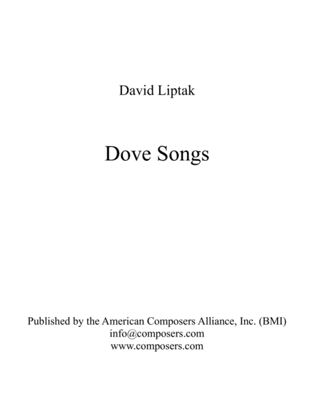 [Liptak] Dove Songs