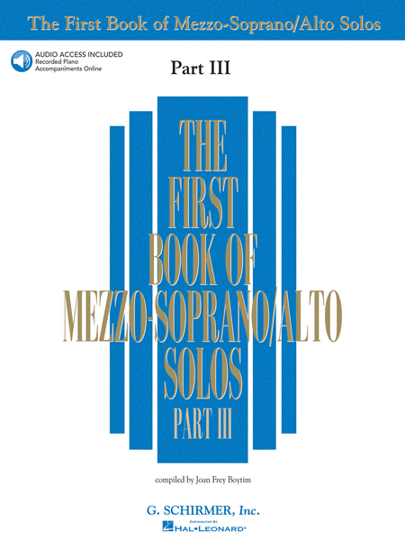 The First Book of Mezzo-Soprano/Alto Solos Part III 