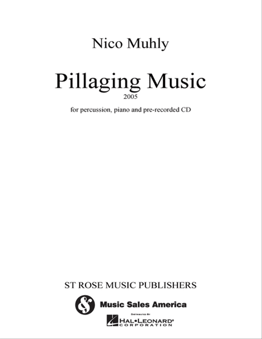 Pillaging Music Piano scores gallery preview page 1