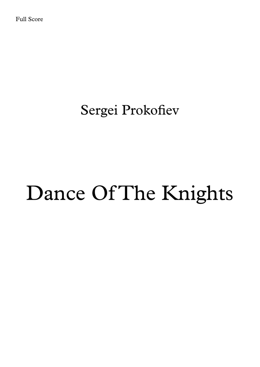 Dance Of The Knights Dance Of The Knights Brass Quintet scores gallery preview page 1