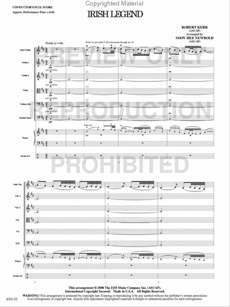 Irish Legend String Orchestra scores gallery preview page 2