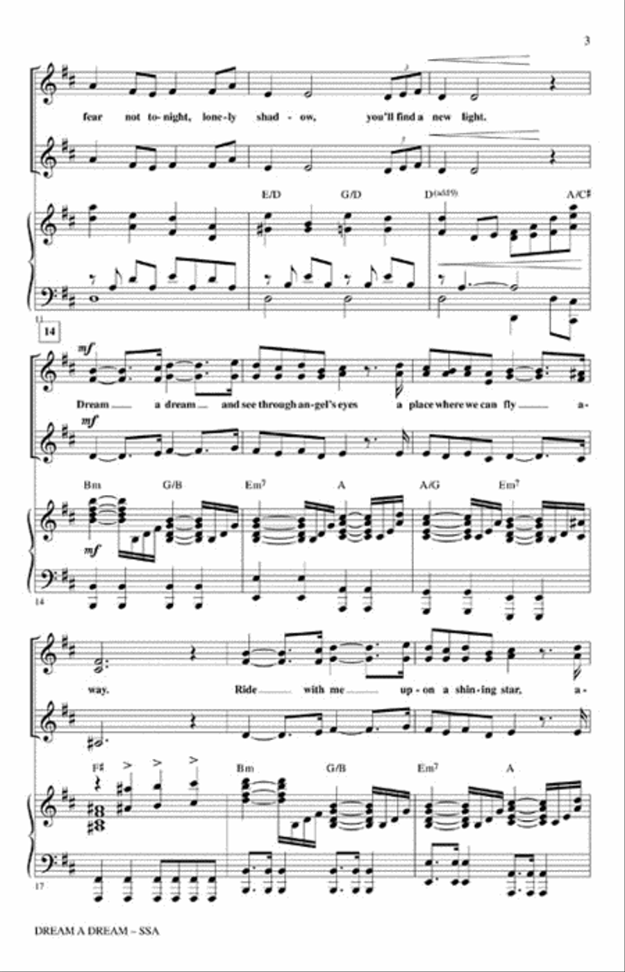 Dream a Dream SSA scores gallery preview page 3