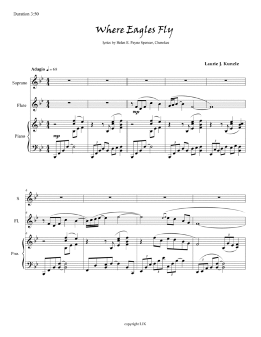 Where Eagles Fly Small Ensemble scores gallery preview page 2