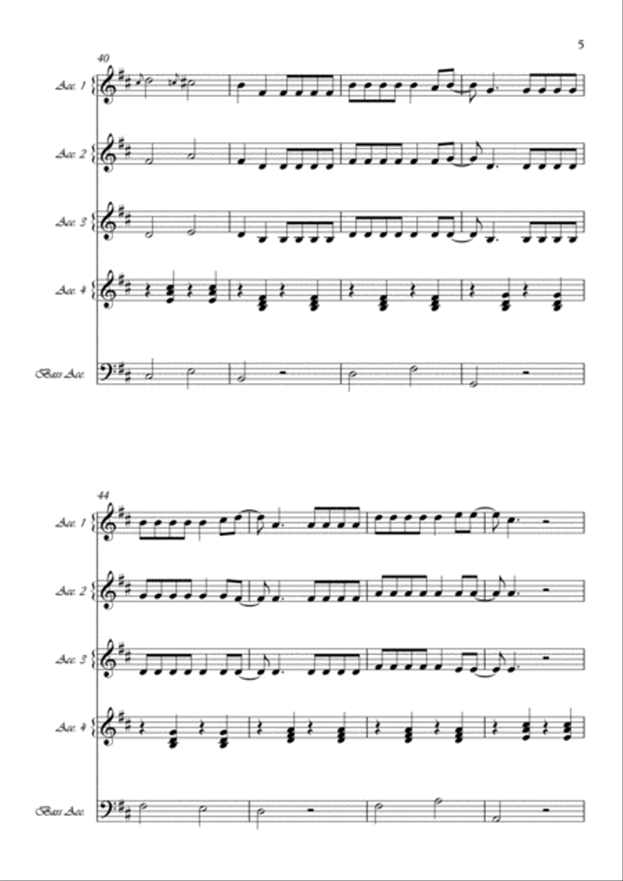 Despacito Large Ensemble scores gallery preview page 5