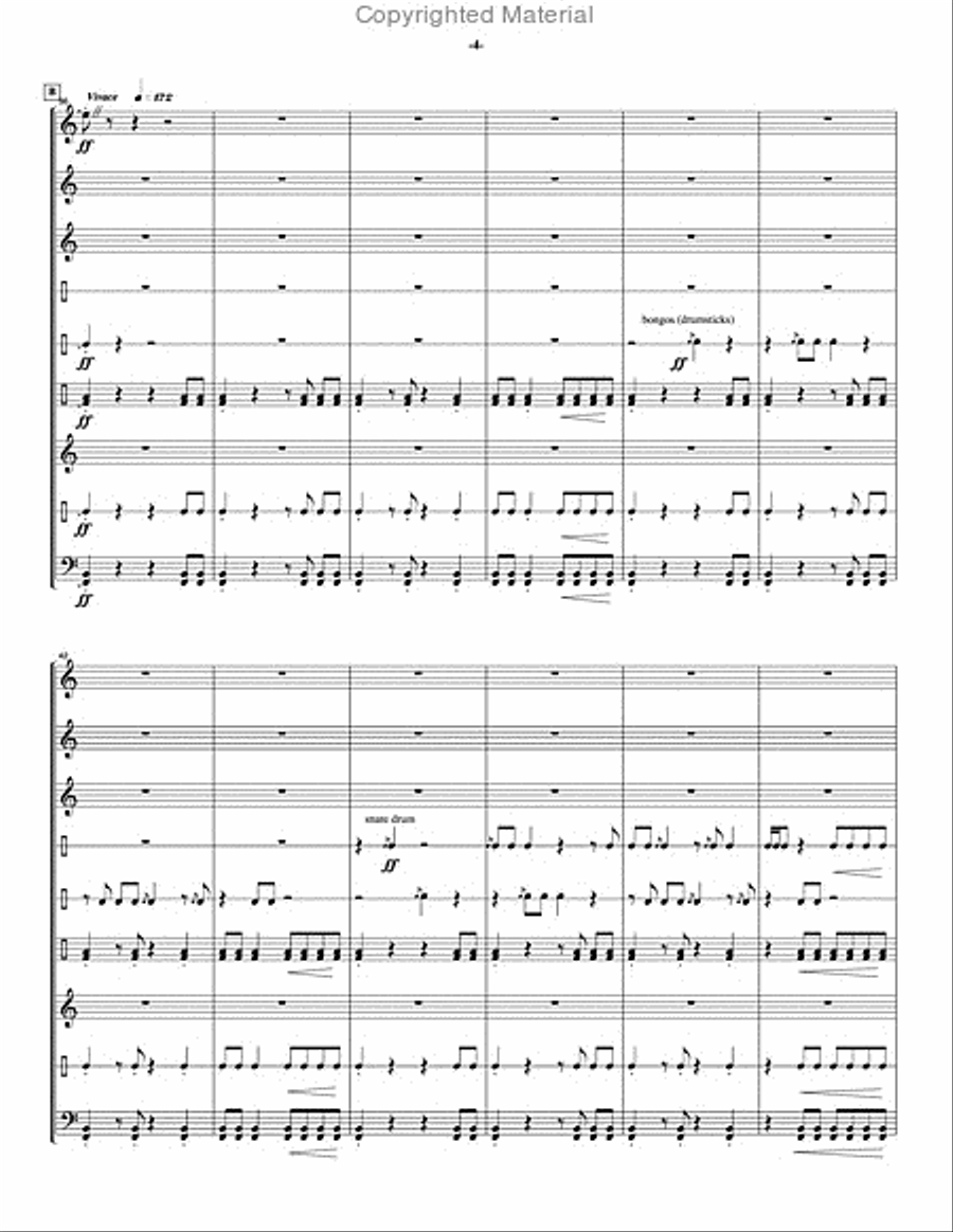 Overture for Percussion Percussion Ensemble scores gallery preview page 5