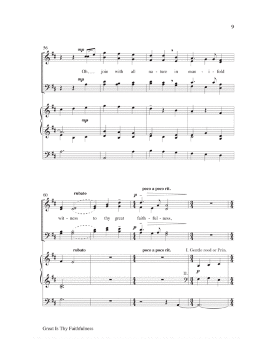 Great is Thy Faithfulness Choir scores gallery preview page 9