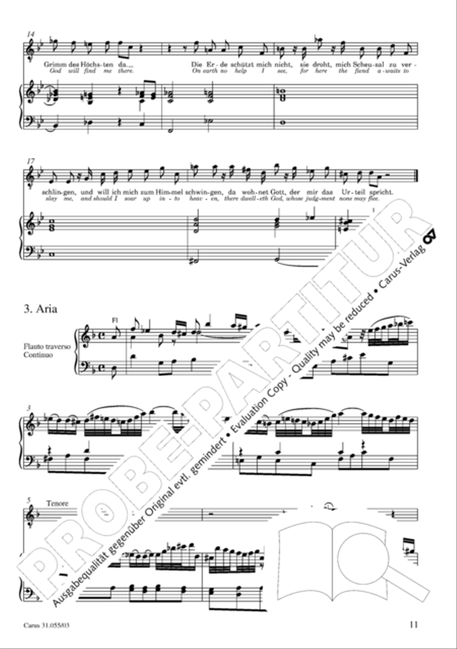 A feeble soul, a slave of sin (Ich armer Mensch, ich Sundenknecht) 4-Part scores gallery preview page 12