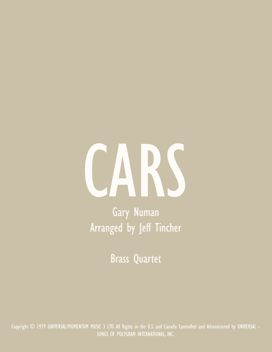 Cars Brass Ensemble scores gallery preview page 1