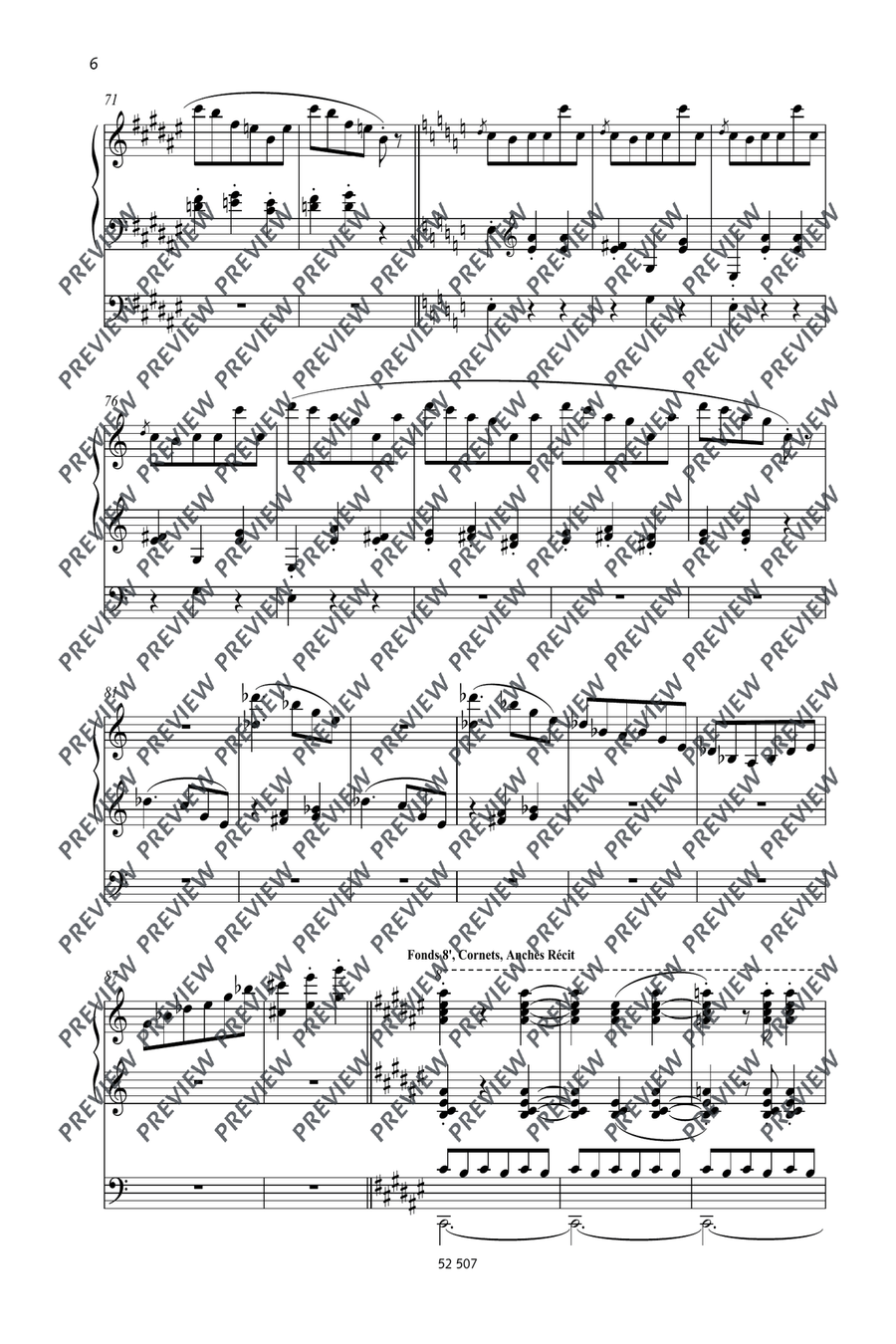Valse oubliée No. 1 Organ scores gallery preview page 7