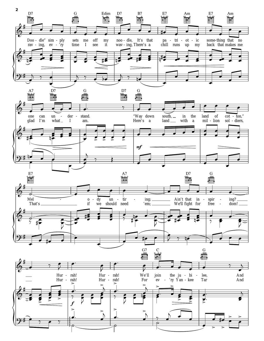 You're A Grand Old Flag You're A Grand Old Flag Piano, Vocal, Guitar scores gallery preview page 2
