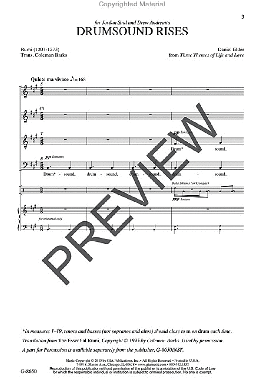 Drumsound Rises Drumsound Rises Divisi scores gallery preview page 2