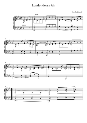 Londonderry Air - For Piano Solo - Misc Traditional - Folk