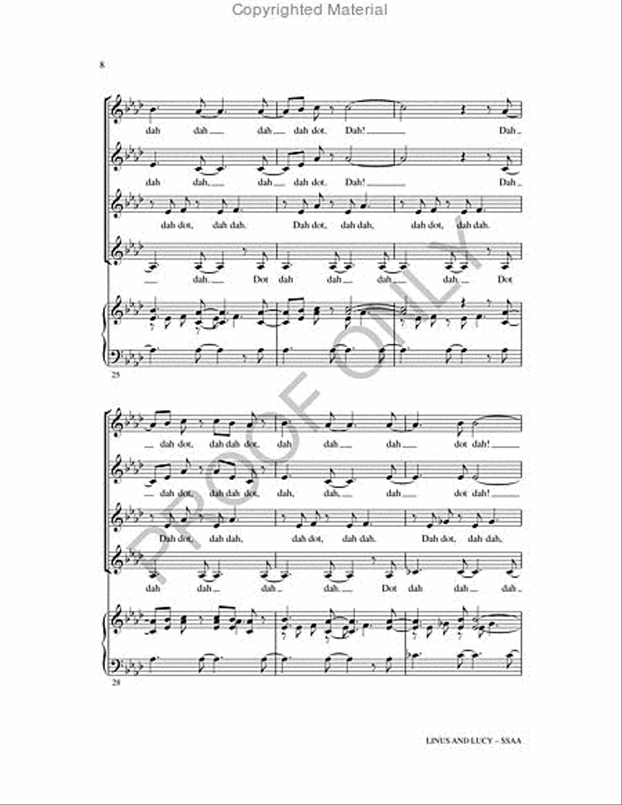 Linus and Lucy Linus and Lucy SSAA scores gallery preview page 7