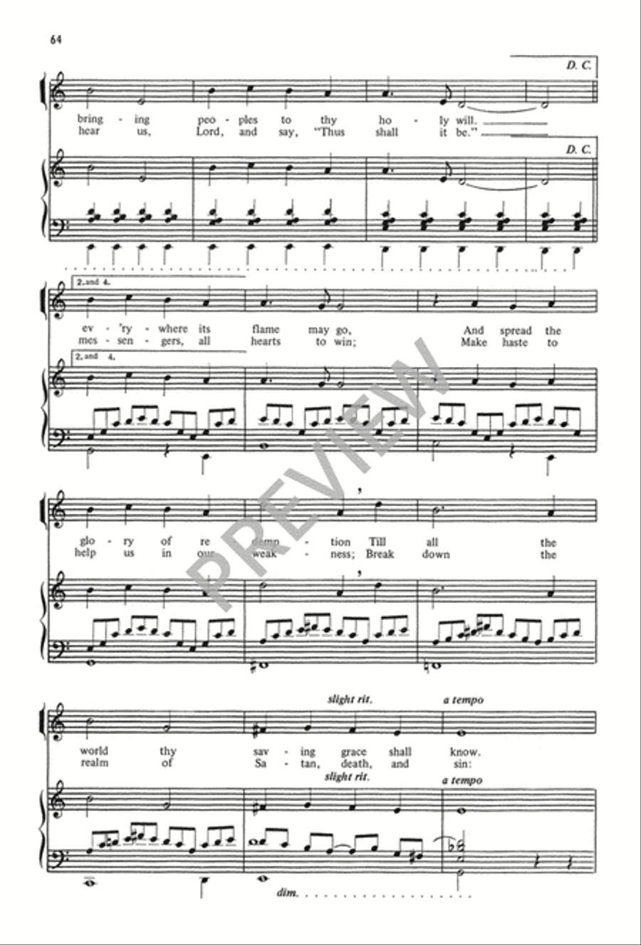 The Calvin Hampton Hymnary 4-Part scores gallery preview page 68