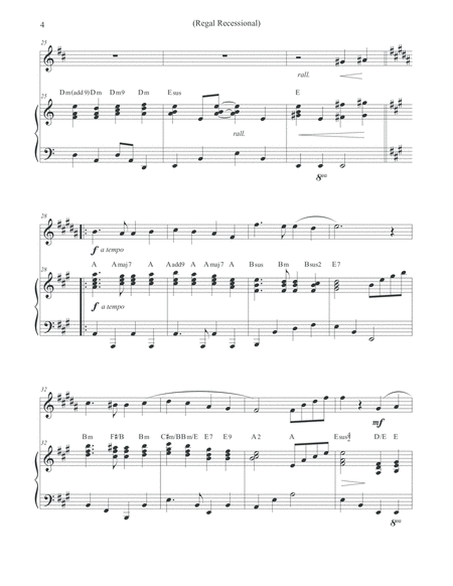 Regal Recessional - Solo Trumpet & Piano
