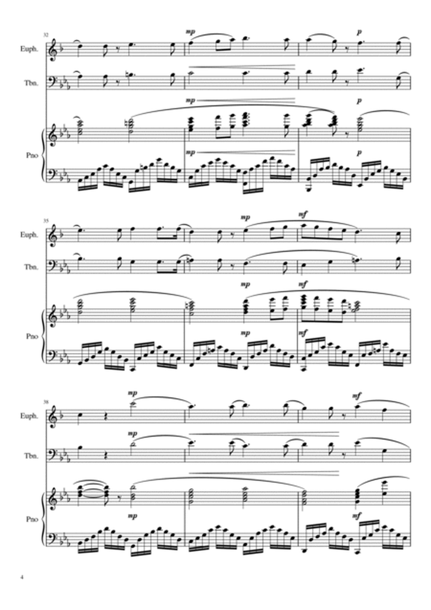 Au fond du temple saint (The Pearl Fishers) duet arr. for Euphonium (TC) , Trombone with Piano Acc.
