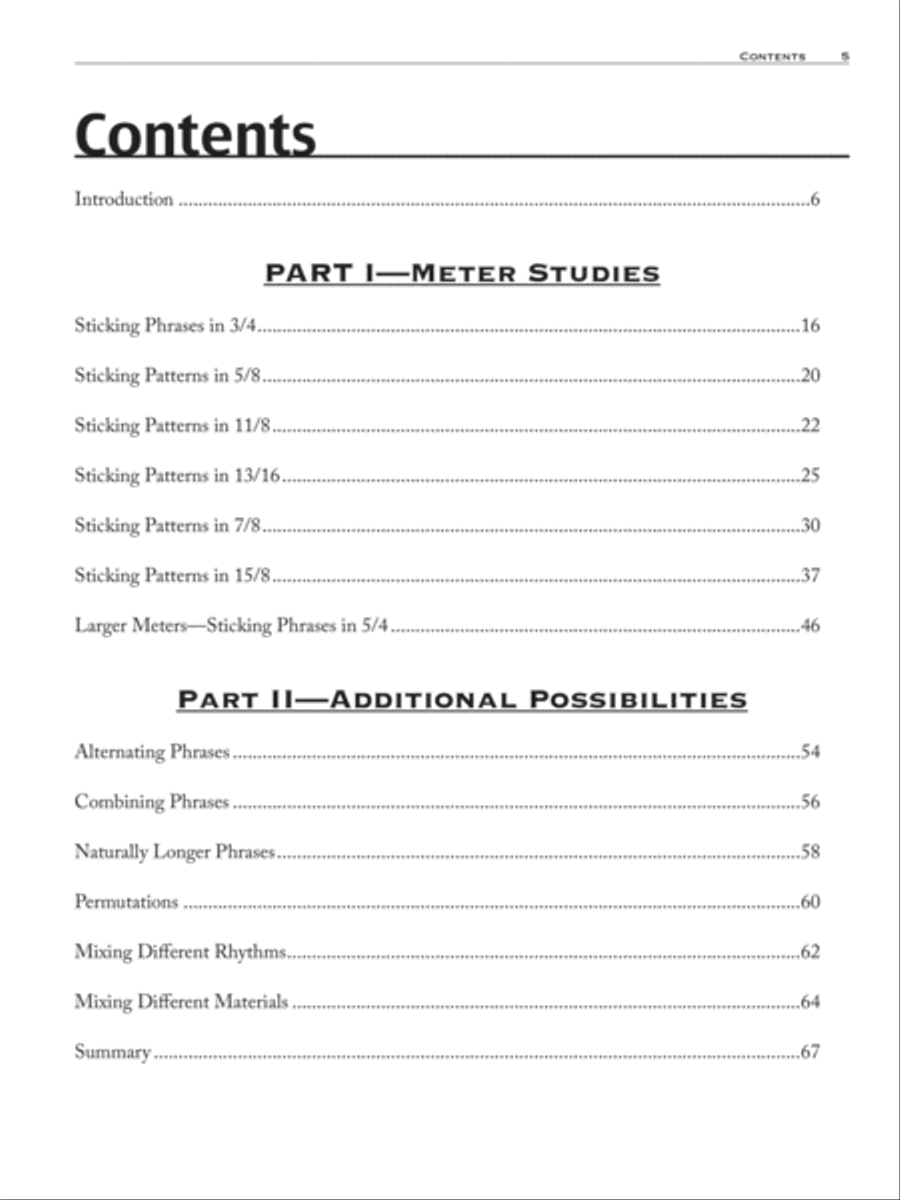 Odd Time Sticking Odd Time Sticking Percussion scores gallery preview page 3