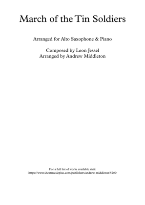 March of the Tin Soldiers arranged for Alto Saxophone and Piano