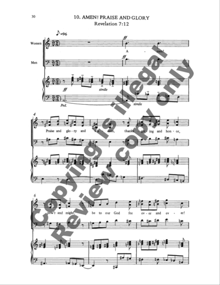 The Dallas Anthem Book Unison Choir scores gallery preview page 12