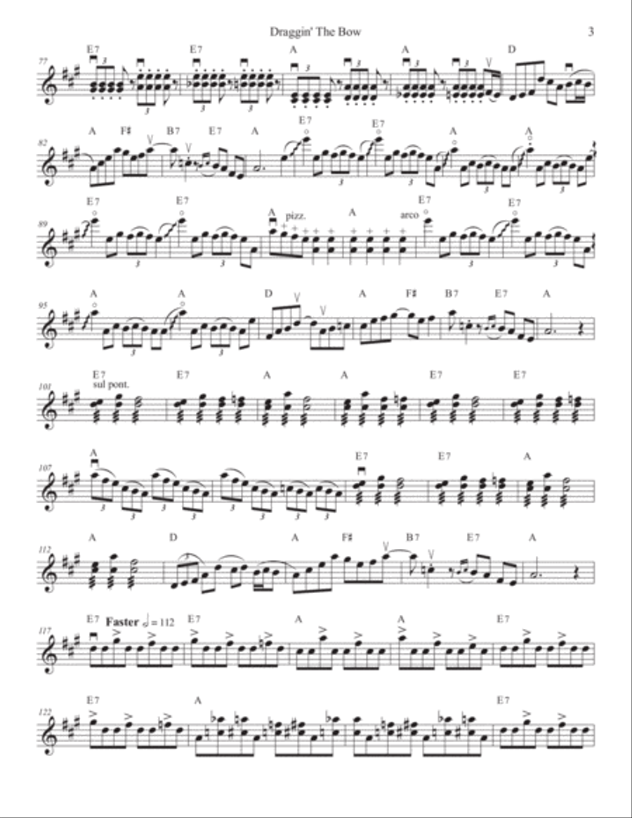 Draggin' The Bow for Fiddle Solo Violin Solo scores gallery preview page 4