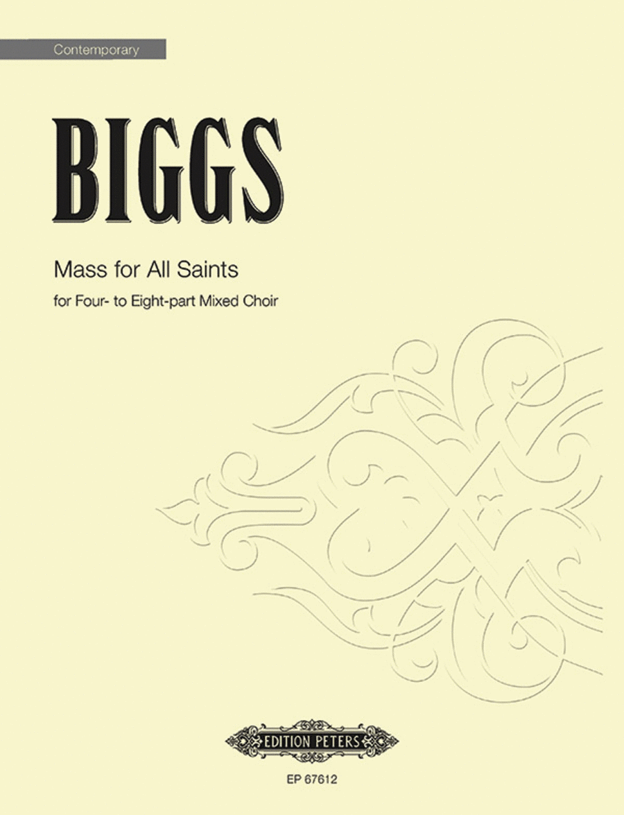Mass for All Saints 4-Part scores gallery preview page 1