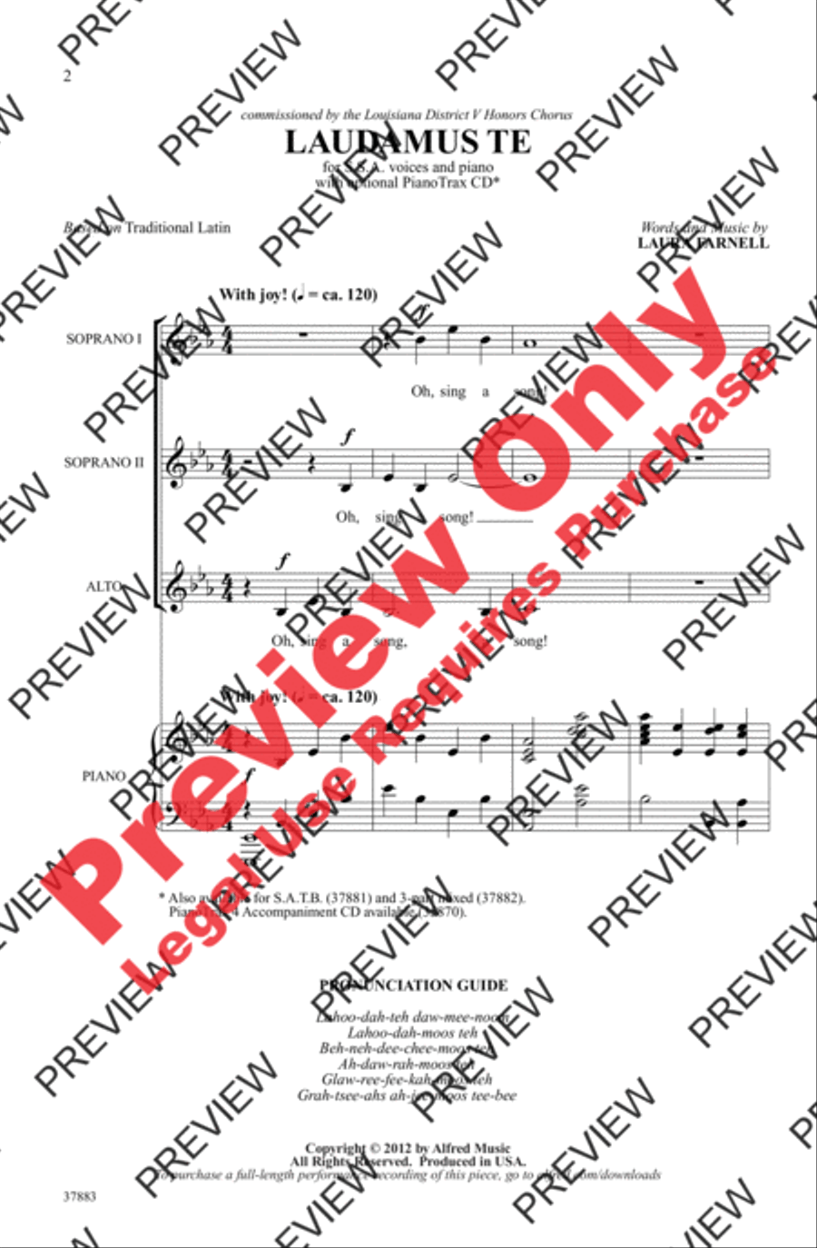 Laudamus Te Women's Choir scores gallery preview page 2