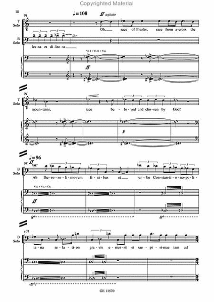 Dixit Dominus, vocal score